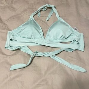 Light teal swim top